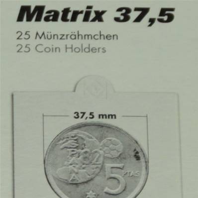25 cadres autocollants 37.5 mm pour pieces Leuchtturm KRS37.5 301979