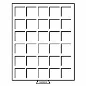 Medaillier tiroir fum  30 compartiments carrs 38 mm MB 30 326654