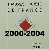Feuilles France de 2000 à 2004 avec pochettes MOC MC15/8 302983