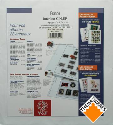 Jeu Blocs CNEP SC 1992 à 2002 Yvert et Tellier 13041