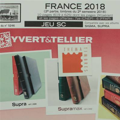 Jeu France SC 2018 timbres du 2e semestre Yvert et Tellier 136365