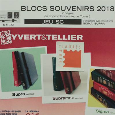 Jeu France SC Blocs Souvenirs 2018 Yvert et Tellier 133369