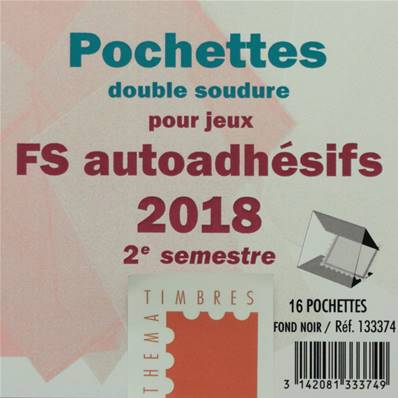 Pochettes 2e sem 2018 Futura FS autoadhesifs Yvert & Tellier 133374