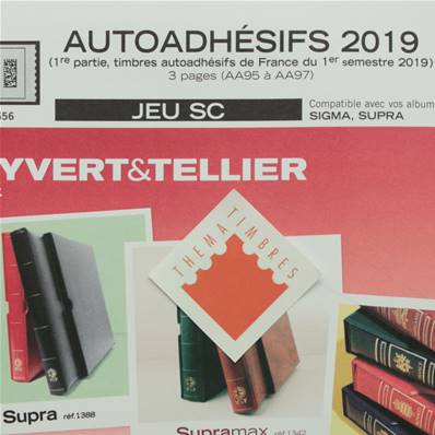 Jeu France SC 2019 1er semestre Autoadhésifs Yvert 134440