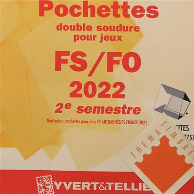 Pochettes 2e semestre 2022 pour Futura FS FO Yvert et Tellier 137575