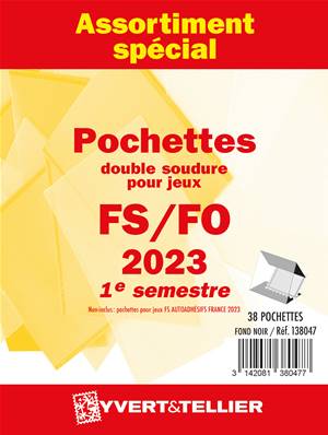 Pochettes 1er semestre 2023 pour FS FO Yvert et Tellier 138047