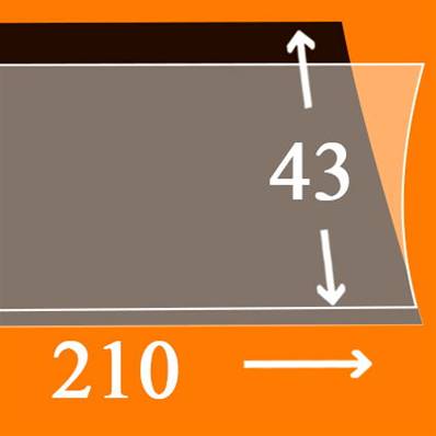 25 bandes Hawid simple soudure fond noir 210 x 43 mm HA1043 320893