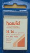 50 pochettes Hawid 7026 simple soudure fond transparent 36 x 26 mm HA7026