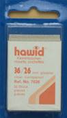 50 pochettes Hawid 7026 simple soudure fond transparent 36 x 26 mm HA7026