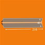 25 bandes ID double soudure fond noir 210 x 41 mm ID1041