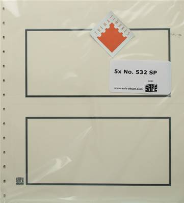 5 Feuilles 532 S SAFE SPECIAL DUAL pour blocs souvenirs
