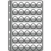 5 feuilles transparentes COMPART à 35 cases muselet champagne LEUCHTTURM 344399