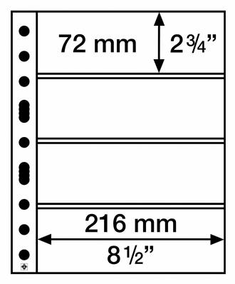 5 Feuilles Transparentes GRANDE 4C Leuchtturm 316329