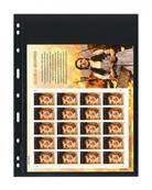 5 feuilles UNIPLATE noires 071 LINDNER