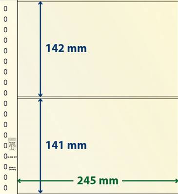 10 feuilles neutres LINDNER T 802217P