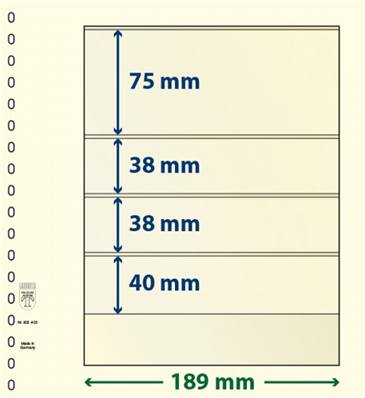 10 feuilles neutres LINDNER T 802403P