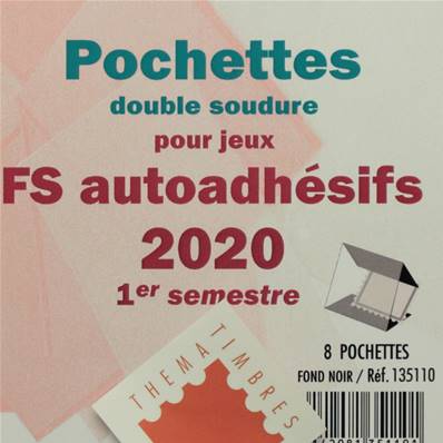 Pochettes 1er sem 2020 Futura FS autoadhesifs Yvert & Tellier 135110