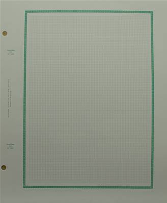 50 feuilles lisere vert Futura FO quadrillées Yvert et Tellier 14250