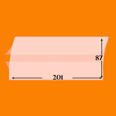 10 pochettes 87 x 201 double soudure fond transparent Yvert et Tellier 199098