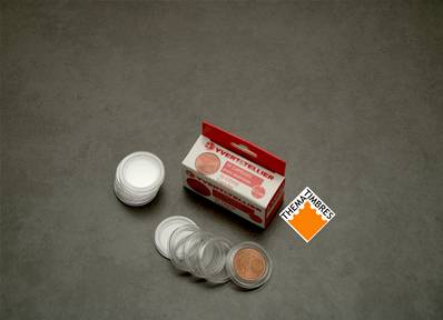 10 capsules 21.5 mm pour pieces 5 cent euro Yvert et Tellier 310122