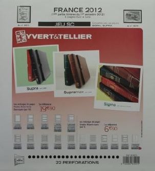 Jeu France SC 2012 1er semestre Yvert et Tellier 83001