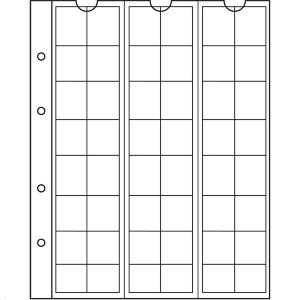 5 feuilles Numis 17 à 48 cases 17 mm Leuchtturm NH48 301127