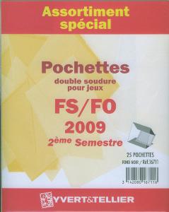 Assortiment pochettes 2e semestre 2009 pour Futura FS FO Yvert et Tellier 16711